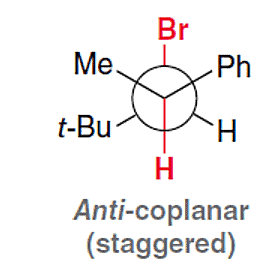 Structural reaction scheme for Anti-Coplanar