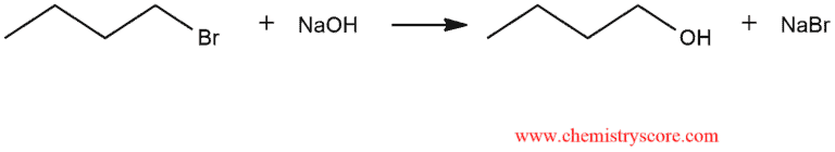 Structural reaction scheme for Alcohol formation [HO(–)], diagram 1 of 2