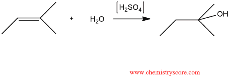 Structural reaction scheme for Addition of H3O(+), diagram 2 of 3