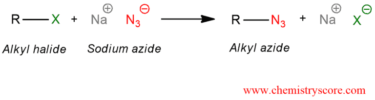 Structural reaction scheme for Azides [N3(–)], diagram 1 of 3