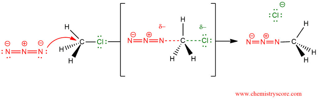 Structural reaction scheme for Azides [N3(–)], diagram 3 of 3