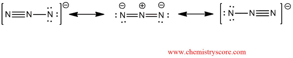 Structural reaction scheme for Azides [N3(–)], diagram 2 of 3