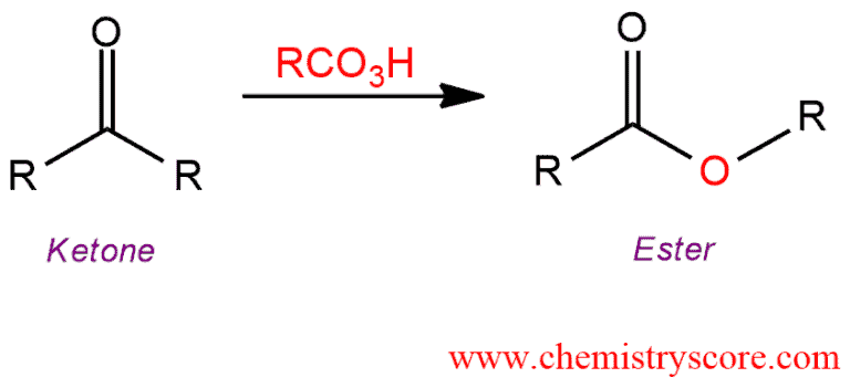 Structural scheme for Baeyer-Villiger Reaction, diagram 1 of 2