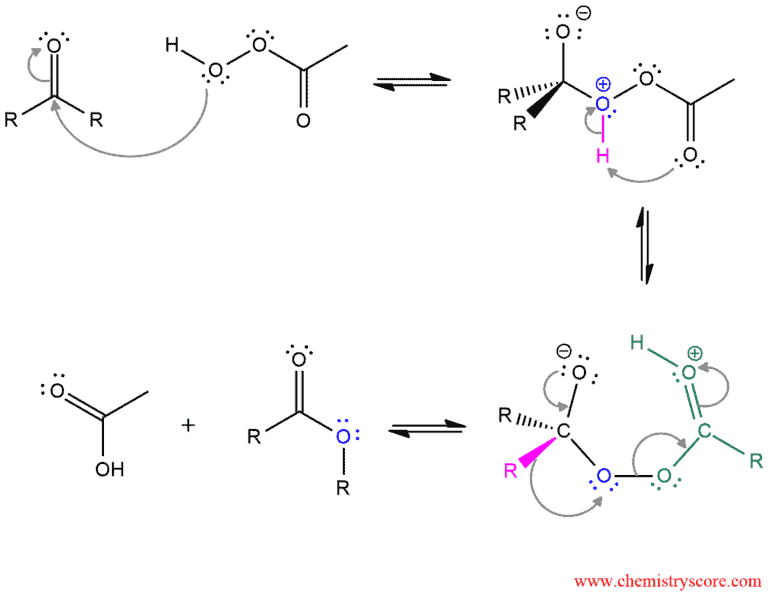 Structural scheme for Baeyer-Villiger Reaction, diagram 2 of 2