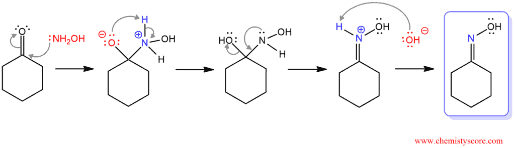 Structural reaction scheme for Beckmann Rearrangement, diagram 2 of 3