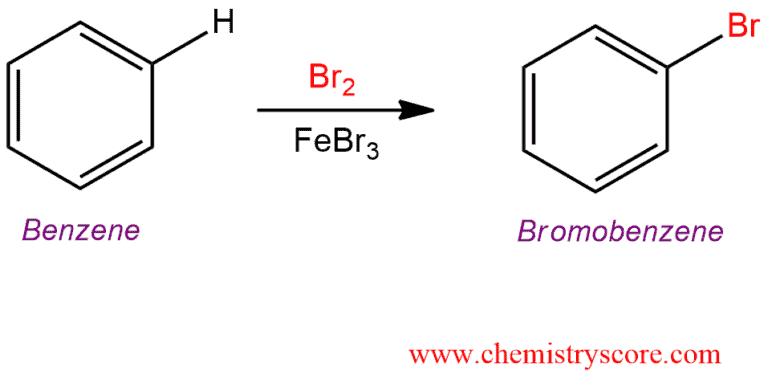 Structural reaction scheme for Bromination [Br2 plus catalyst], diagram 1 of 3