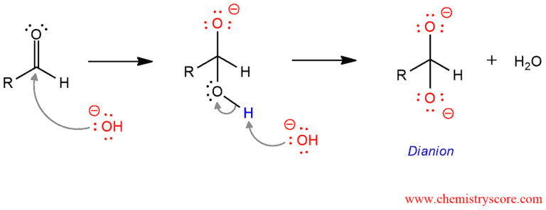Structural scheme for Cannizzaro Reaction, diagram 2 of 4