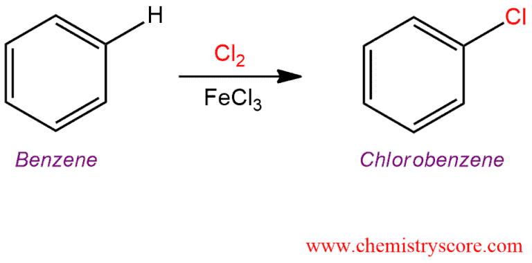 Structural reaction scheme for Chlorination [Cl2 plus catalyst], diagram 1 of 3
