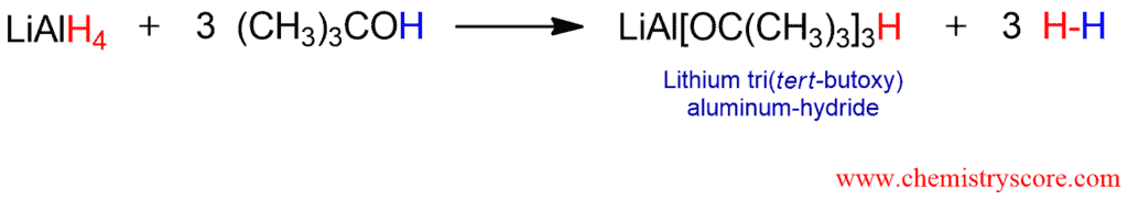 Structural reaction scheme for Conversion to aldehydes [LiAlH(OtBu)3], diagram 2 of 3