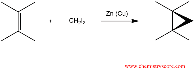 Structural reaction scheme for Cyclopropanation, diagram 1 of 4
