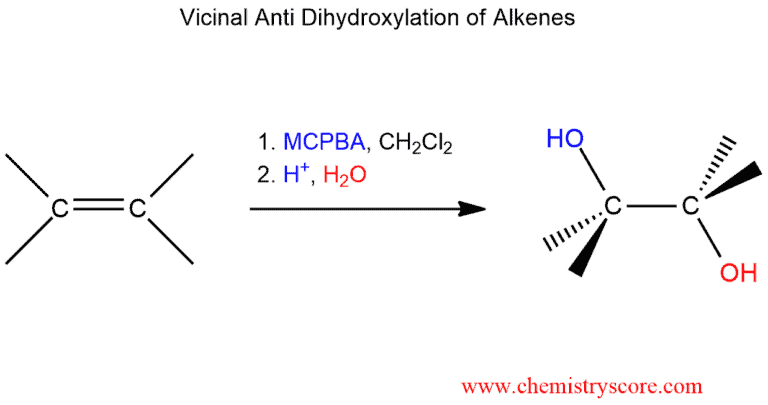 Structural reaction scheme for Epoxidation [RCO3H], diagram 5 of 5