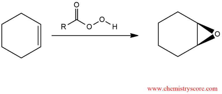 Structural reaction scheme for Epoxide formation [from alkenes], diagram 1 of 3