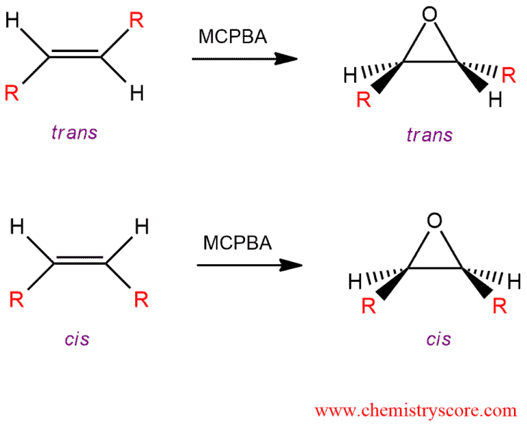 Structural reaction scheme for Epoxide formation [from alkenes], diagram 3 of 3