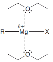 Structural reaction scheme for Grignard reagent mechanism, diagram 2 of 5