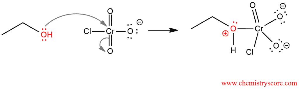 Structural reaction scheme for Oxidation to aldehydes [PCC], diagram 2 of 5