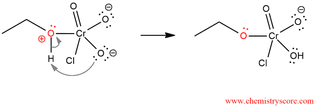 Structural reaction scheme for Oxidation to aldehydes [PCC], diagram 3 of 5
