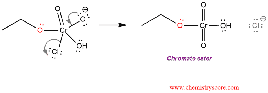 Structural reaction scheme for Oxidation to aldehydes [PCC], diagram 4 of 5