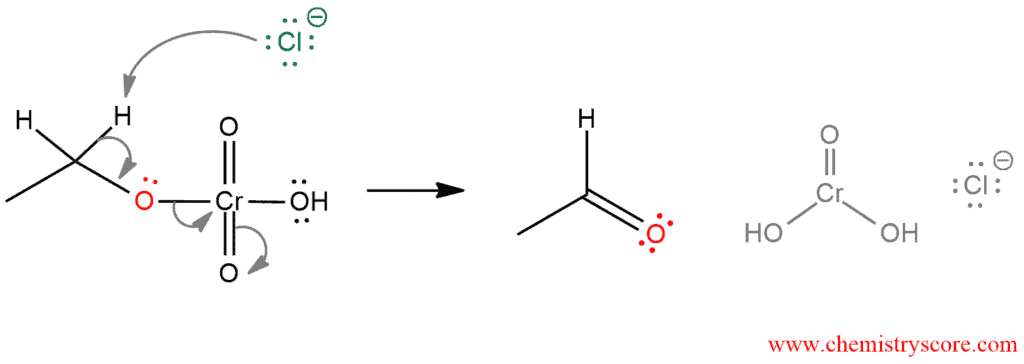 Structural reaction scheme for Oxidation to aldehydes [PCC], diagram 5 of 5