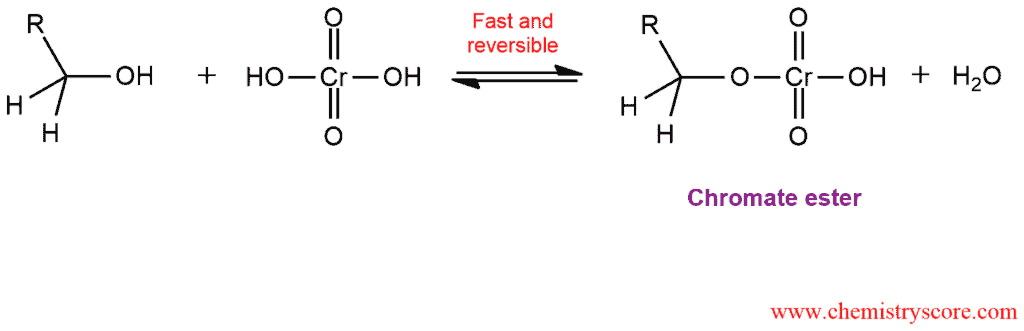 Structural reaction scheme for Oxidation to carboxylic acids [H2CrO4 + others], diagram 2 of 4