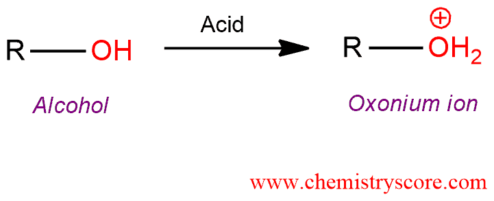 Structural reaction scheme for Protonation [onium ion formation], diagram 1 of 3