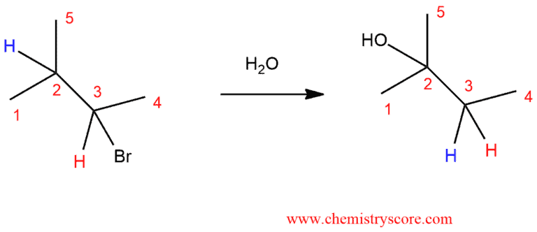 Structural reaction scheme for Rearrangements (Hydride Shift), diagram 1 of 6