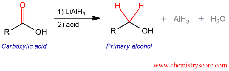 Structural reaction scheme for Reduction [LiAlH4], diagram 1 of 4
