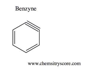 Structural reaction scheme for Benzyne, diagram 1 of 2