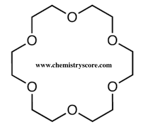 Structural reaction scheme for Crown Ether