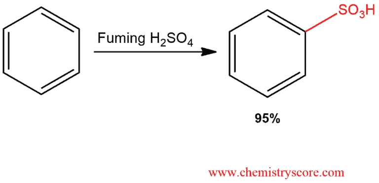 Structural reaction scheme for Sulfonylation [SO3/H2SO4], diagram 1 of 2