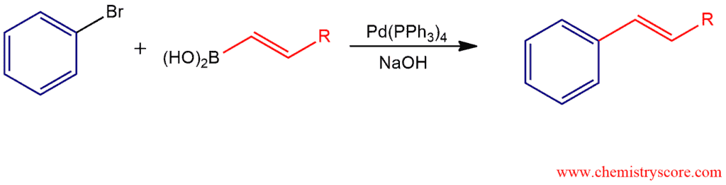 Structural scheme for Suzuki Reaction, diagram 1 of 6