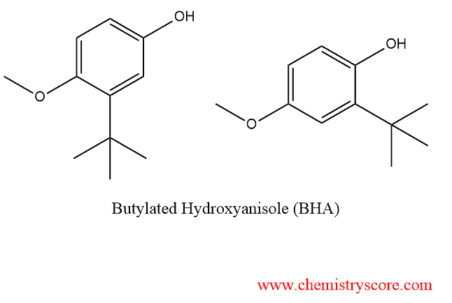 Structural reaction scheme for Antioxidants