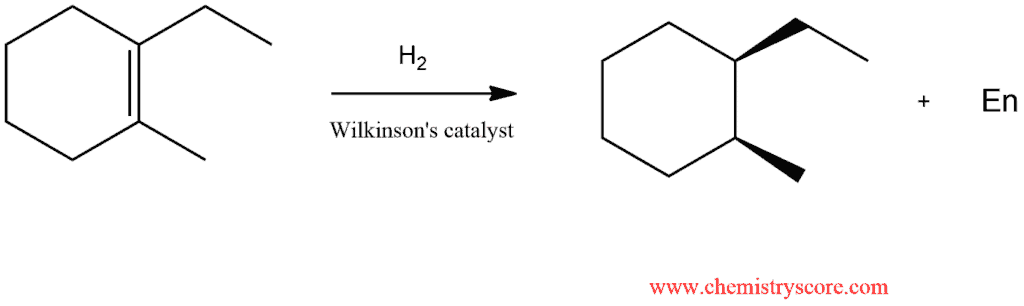Structural reaction scheme for Hydrogenation of Alkenes, diagram 4 of 4