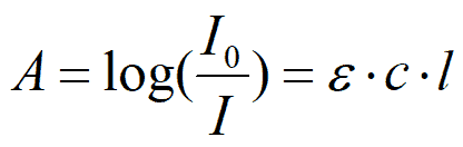 Structural reaction scheme for How to Calculate Molar Absorptivity (ε)