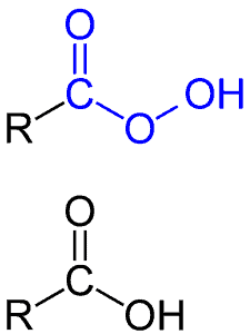 Structural reaction scheme for MCPBA reagent, diagram 1 of 5