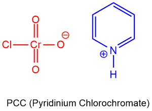 Structural reaction scheme for PCC chemistry reagent, diagram 1 of 3