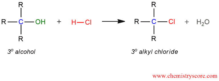 Alkyl chloride formation [HCl] - ChemistryScore