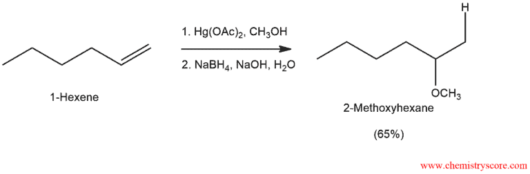 Alkyne treated with hg 2025 oac 2 h2o nabh4